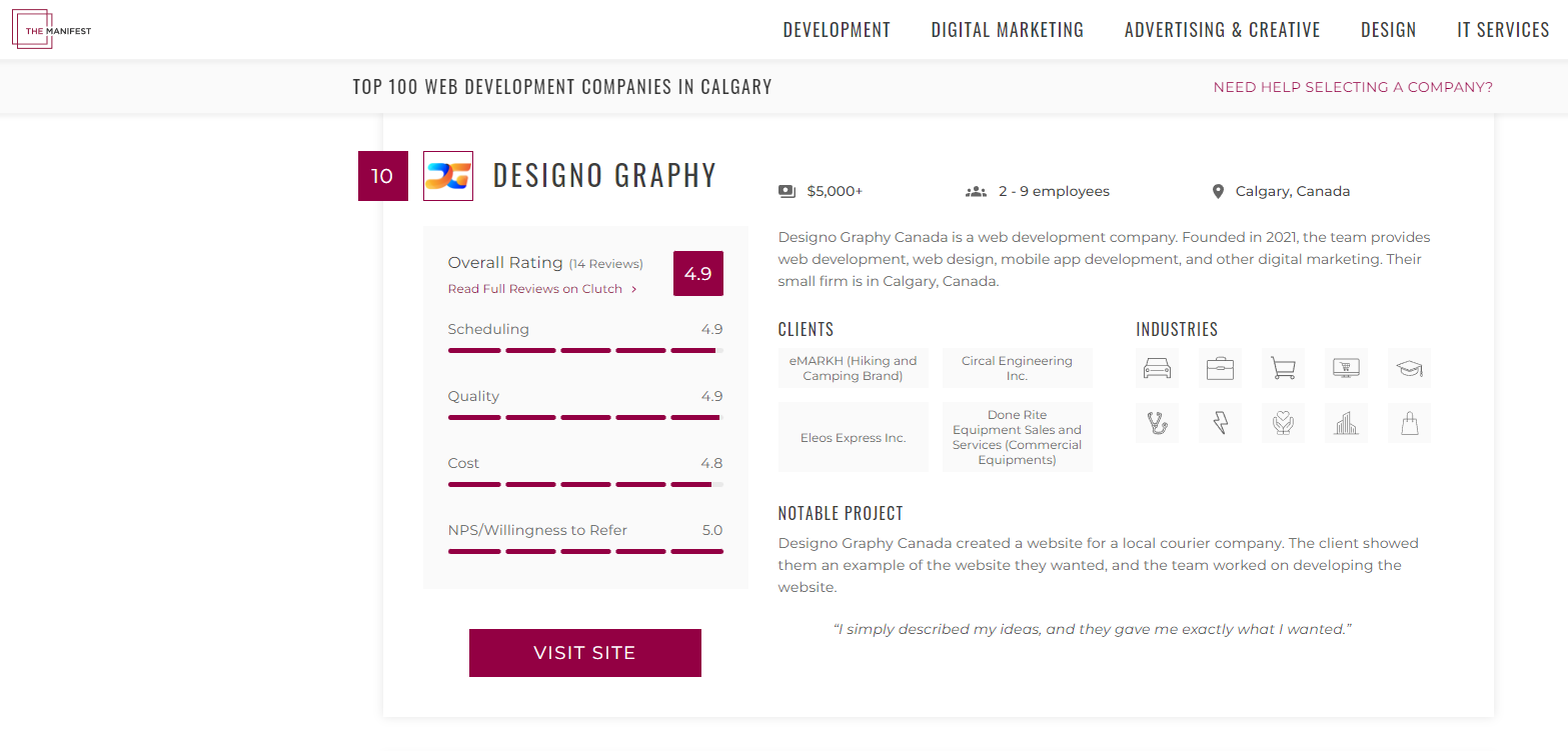 Designo Graphy The Manifest Profile